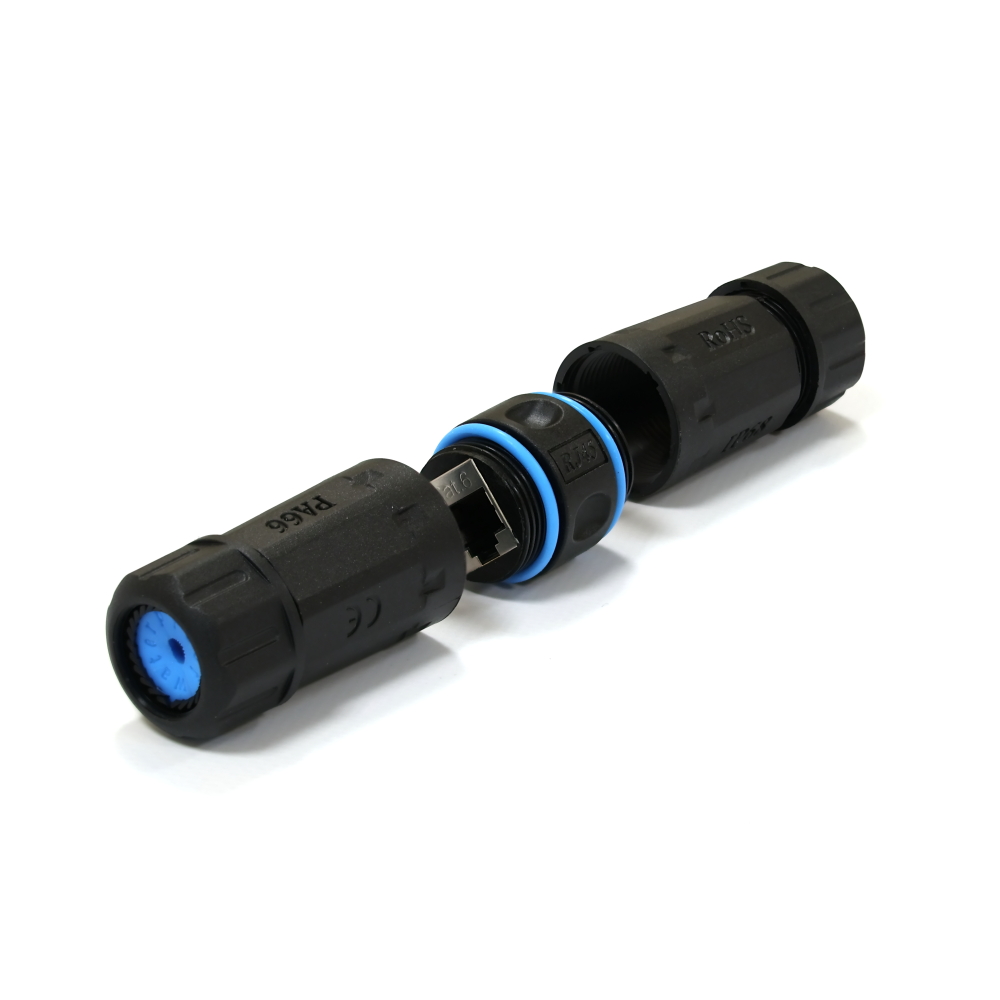 Водонепроницаемый соединитель IP68 для витой пары, STP, кат. 6, под ...